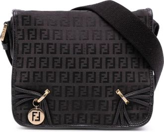 Fendi Pre-owned Cross Body Bags, female, Brown, Size: ONE SIZE Pre-owned Printed Crossbody Bag