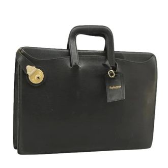 Burberry Pre-owned Handbags, female, Black, Size: ONE SIZE Pre-owned Business Bag