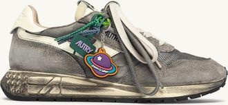 Autry SNEAKERS REELWIND SUPER VINTAGE IN SUEDE E NYLON BIANCO E NERO