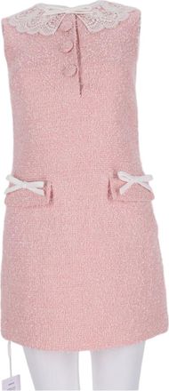 Self Portrait Textured Mini Dress With Lace Collar And Shimmering Accents