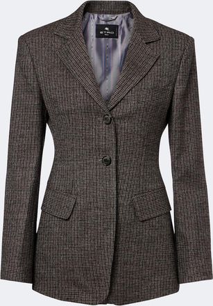 Etro Checked wool blazer