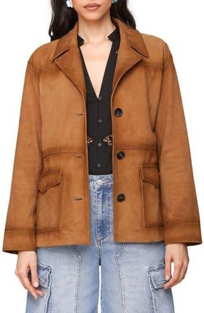 Avec Les Filles Suede Notch Collar Jacket in Camel at Nordstrom Rack, Size Xx-Large