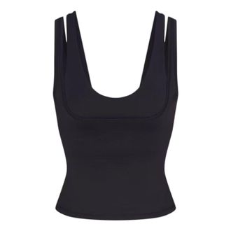 Nike (WMNS) Nike x SKIMS Matte Double-Strap Scoop Tank Top Obsidian TPTNK10540W-OBD