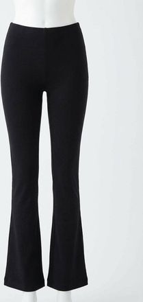 Z Supply Womens Ridgewood Knit Flare Pant In Black