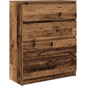 vidaXL Vidaxl - Aparador De Madera Vieja 80x35x99 Cm Madera De Ingenier&iacute;a