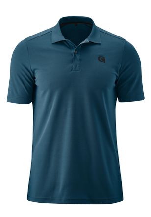 Gonso Radtrikot GONSO Essential Poloshirt M, Herren, Gr. S, blau (dunkelblau), 100% Polyester, Rundhals, Trikots Radtrikot, Herren Fahrradtrikot kurzarm, el