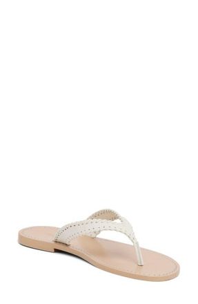 Cinq &agrave; Sept Jessica Flip Flop in Ivory/Natural at Nordstrom, Size 7.5Us