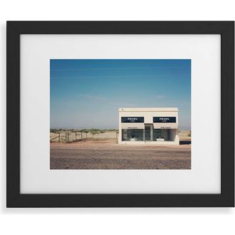 Deny Designs Irony in West Texas Framed Art Print in Black Frame 11X14 at Nordstrom