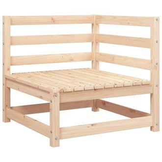vidaXL Vidaxl - Divano Angolare Da Giardino In Legno Massello Di Pino
