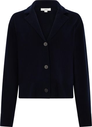 Vince Womens Wool And Cashmere Cardigan - Dark Blue - Size Large