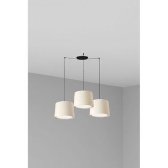 Faro Barcelona Faro Conga - Luz Colgante De Racimo Cil&iacute;ndrico Triple Blanco, E27