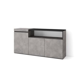 Skraut Home Aparador efecto madera cemento 150x35x75cm