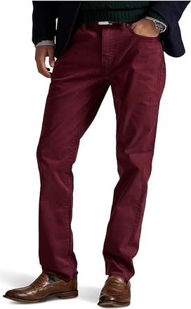 Polo Ralph Lauren Varick Slim Straight Stretch Sateen Pants Mens Casual Pants Red Wine : 42 30, Cotton/Elastane