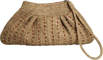 Ibeliv Mezzo Raffia Clutch - Dames - Clutches - Beige - ONE Size - Tassen
