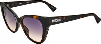 Moschino Womens MOS056 54 S 086 Sunglasses - Brown - One Size