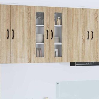 vidaXL vidaXL Pensile cucina Rovere Sonoma 60 x 31 x 80 cm Legno multistrato