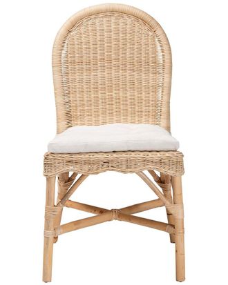 Baxton Studio Bilu Bohemian Rattan Dining Chair