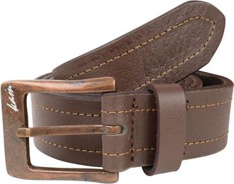 KAM Jeanswear Mens Leather Stitch Belt - Brown - 40-42