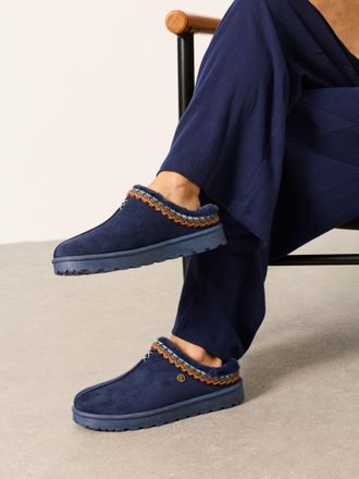 Fat Face FatFace Lyra Navy Mule Slippers