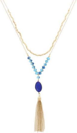 Olivia Welles Warm Breeze Pendant Necklace in Blue at Nordstrom Rack