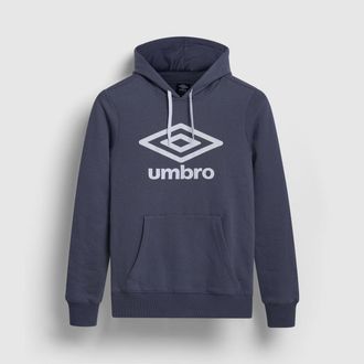 Umbro Mens Logo Hoodie (Grisaille) - Forest Green - Size Medium