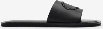 Burberry Leather Knight Stamp Slides