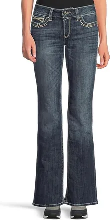 Ariat R.E.A.L. Bootcut Stetch Entwined Jeans in Festival Blue Womens Jeans Festival Blue : 30 XL, Spandex/Polyester/Denim