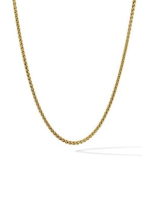 Vincero Mens Wheat Chain Necklace in Gold at Nordstrom, Size 25