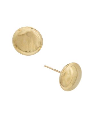 Italian Gold, Inc 10K 11Mm Polished Button Stud Earrings