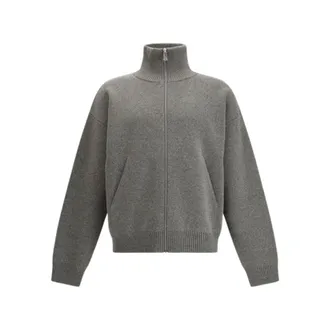 Axel Arigato Truien & Vesten, Heren, Grijs, L, Wol, Core Zip-Up Sweater