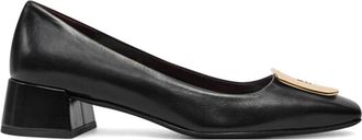 Tory Burch Schoenen, Dames, Zwart, 36 EU, Leer, Georgia Pump Hakken