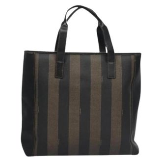 Fendi Pre-owned Leren Tote Bag - Dames - Vintage Shopper - Bruin - ONE Size - Leer - Vintage