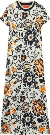 La DoubleJ Abito Swing a fiori - Bianco