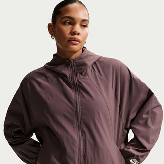 Nike Womens Nike Sportswear Oversized Hooded Jacket in Purple | IQ0056-502