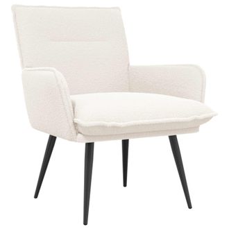 vidaXL Sill&oacute;n Crema Boucl&eacute; Vidaxl