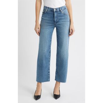Frame Denim The Mellow Frayed Ankle Straight Leg Jeans in Clue Raw After at Nordstrom, Size 27