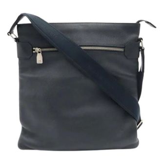Louis Vuitton Pre-owned Taiga Schoudertas - Heren - Pre-owned - Zwart - Maat: ONE Size Leer
