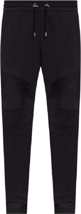 Balmain Logo Print Cotton Sweatpants, Size Medium