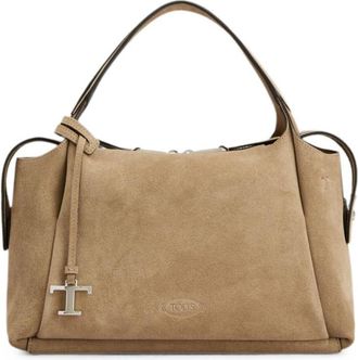 Tod's Beige Apa Large Shoulder Bag