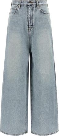 Balenciaga Dames, Jeans, Blauw, Maat: W25 Katoen