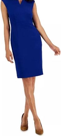 Kasper Elegant Sleeveless Dress In Blue
