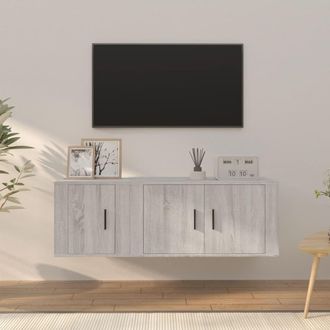 vidaXL Vidaxl - Set De Muebles Para Tv 2 Pzas Madera Contrachapada Gris Sonoma