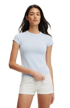 Cotton On Womens Dreamy Soft Baby Tee in Violet Blue at Nordstrom, Size Xx-Small