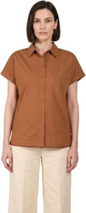 Mason's Livia Shirt - Dames - Overhemden - Bruin - XL - Katoen - Overhemden