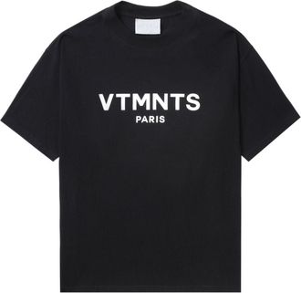 VTMNTS T-shirt con stampa - Nero