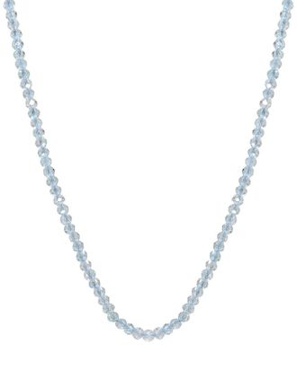 Jewelmak 14K Blue Topaz Necklace