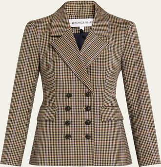 Veronica Beard Claude Plaid Dickey Jacket