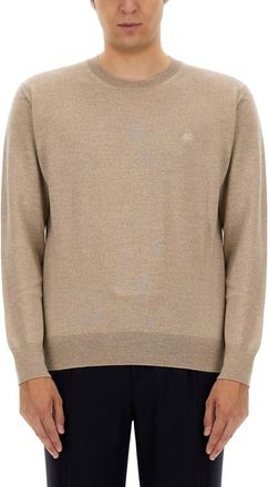 Etro Beige Logo Sweaters