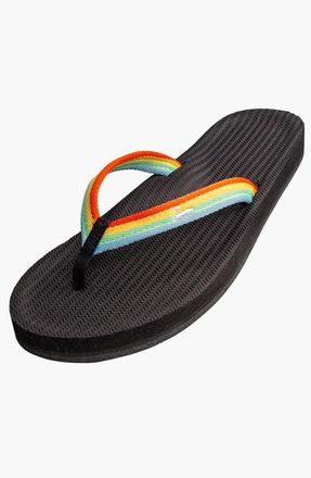 indosole Responsibly-Made Tire Sole Easy Living Flip Flops in Rainbow at Nordstrom, Size 5