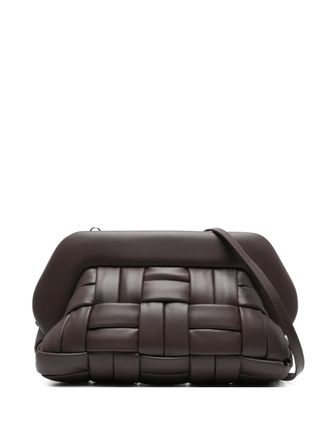 Themoirè Bios woven clutch bag - women - Organic Cotton/Recycled Polyurethane/Recycled Polyester - One Size - Brown